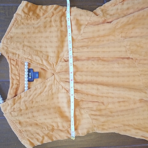 Anthropologie Maeve Orange Juliet Tunic Shortsleeve Mini Dress - Picture 11 of 15